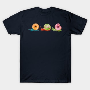 Tropical Donut Snails Watercolor T-Shirt